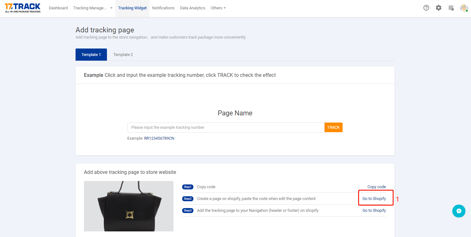How to add tracking page to your store website? – Help Center
